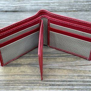 Valentines Day Gift Men Wallet Genuine Leather Handmade Bi Fold Card Holder New